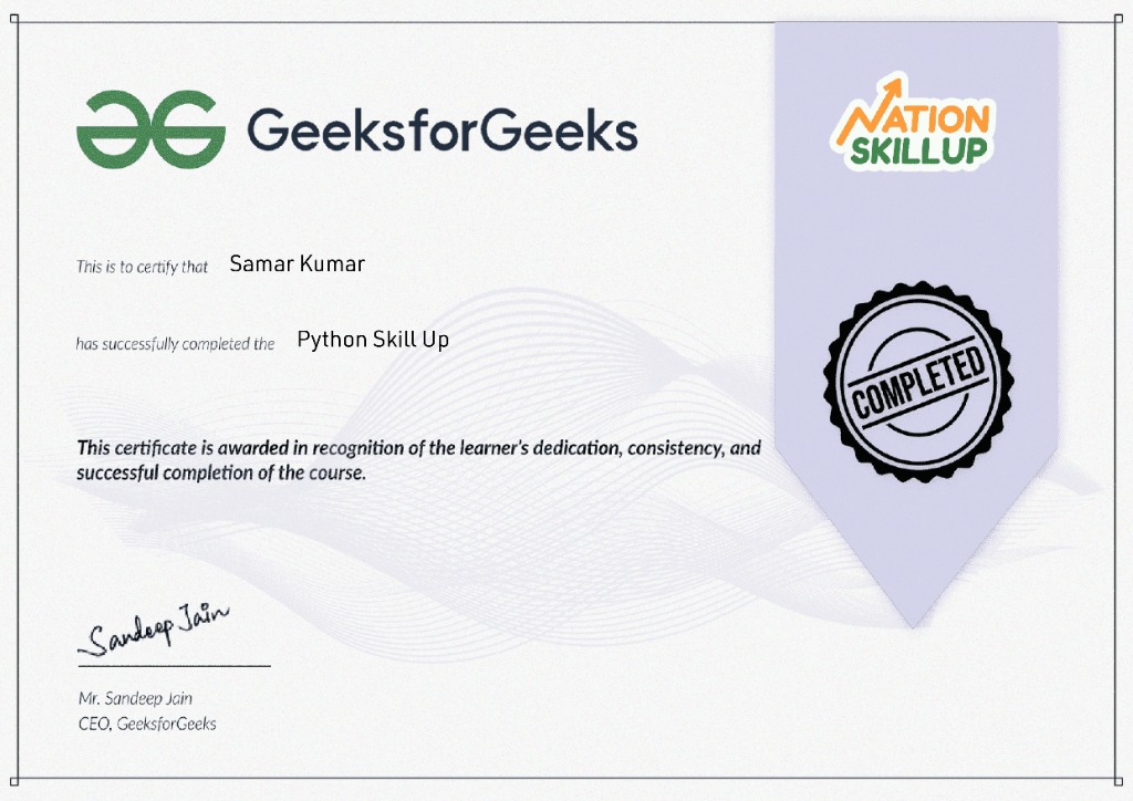 Python Skill Up